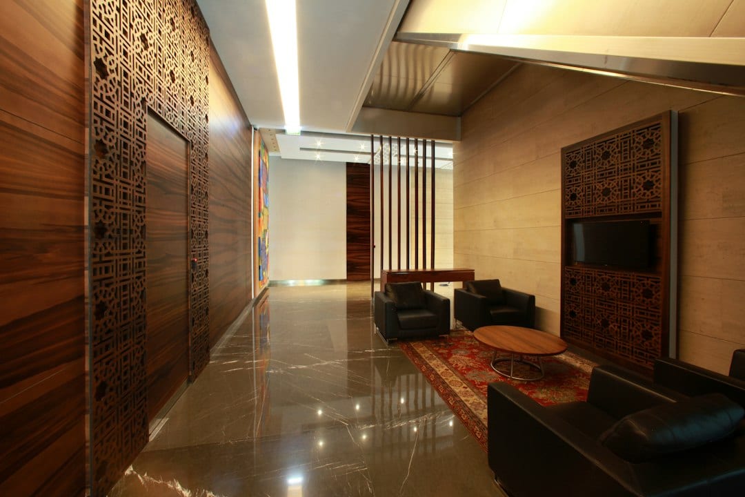 Luxurious lift lobby at Enlace Suites