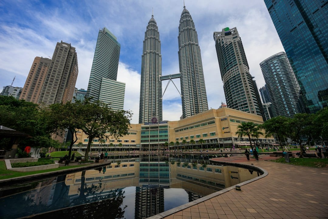 Kuala Lumpur skyline near Pantai Sentral Park location