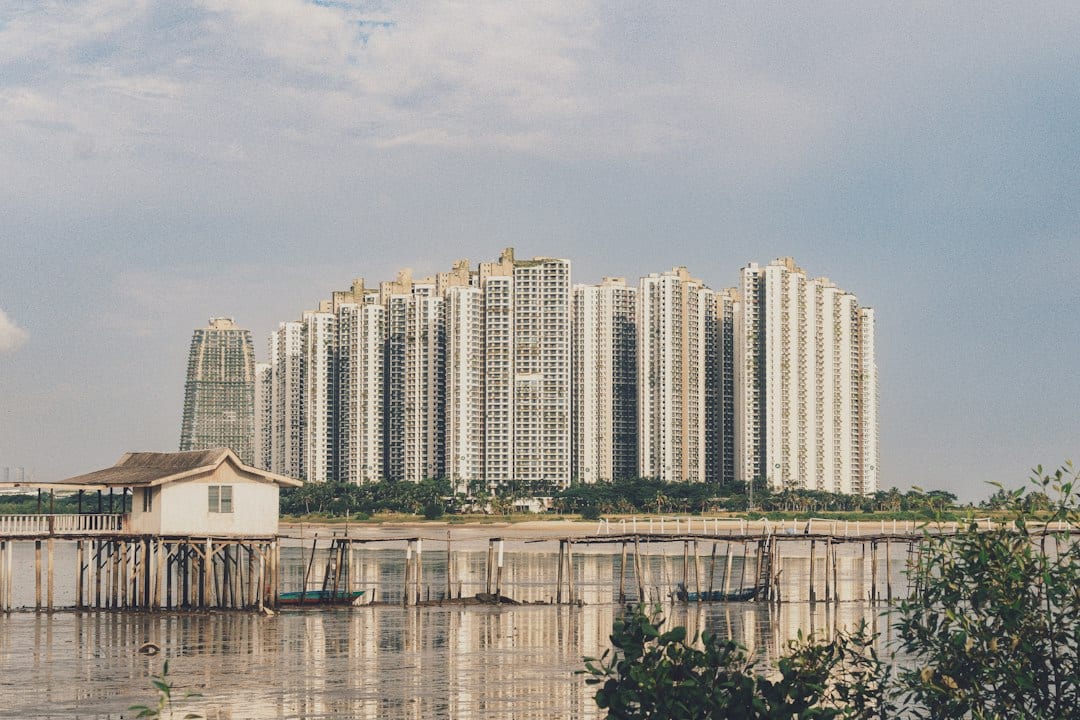 Modern serviced apartments amid lush greenery